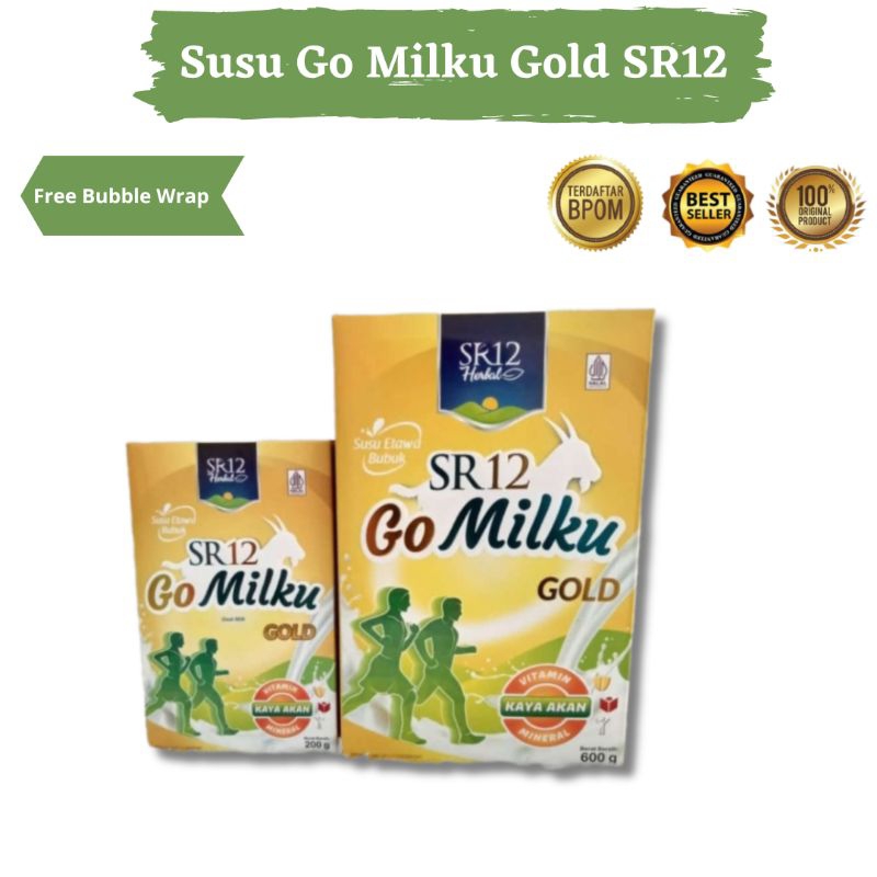 

SR12 Go Milku Gold Susu Kambing Etawa Asli Atasi Nyeri Sendi Pegal Linu