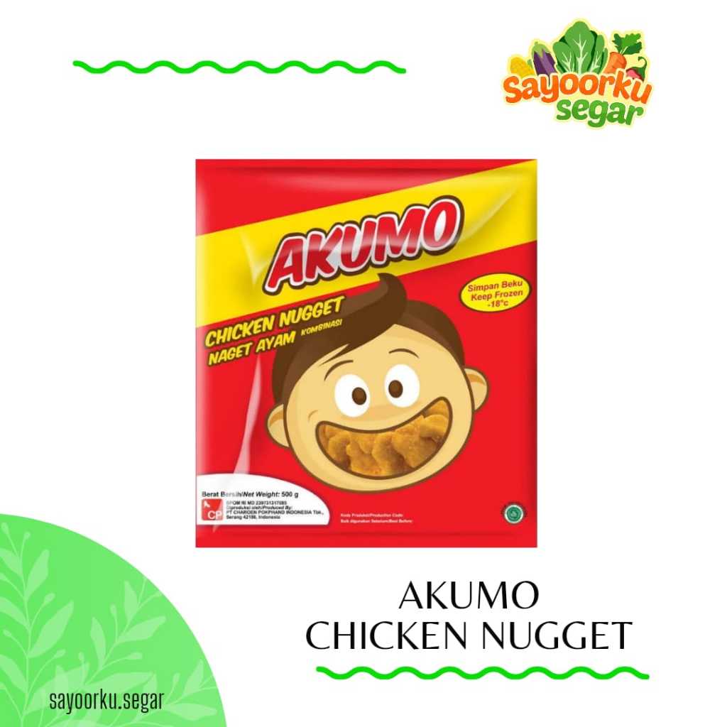 

Akumo chicken nugget 250gr / Akumo nugget ayam 500gr