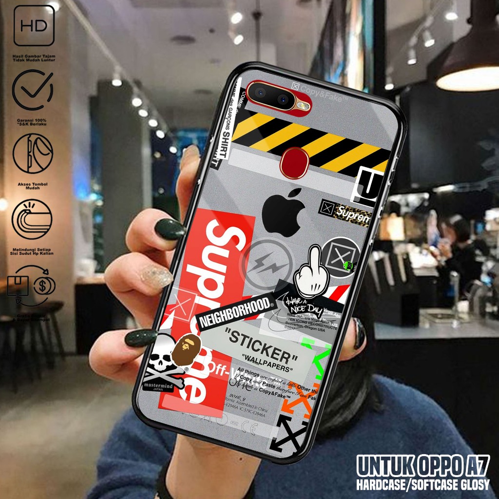 Case Oppo A7 - Casing Hp Oppo A7 Terbaru ( BA ) - Kesing Hp Oppo A7 - Silikon Hp - Cover Hp - Mika H