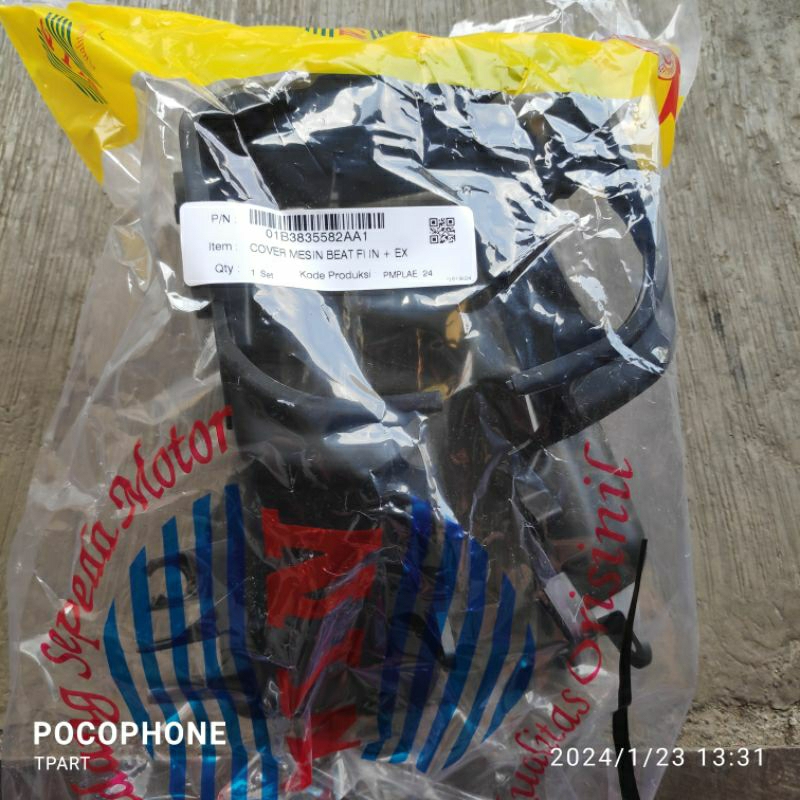 cover mesin beat f1 in+ex