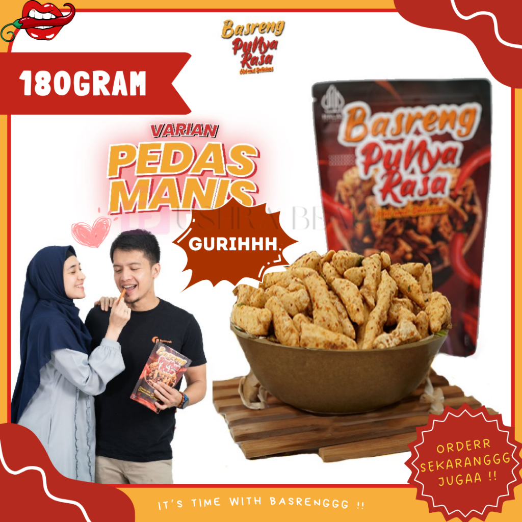 

Basreng Punya Rasa Cemilan Kering Keripik Basreng Rasa Pedas Manis Cabe Asli Premium Pilihan