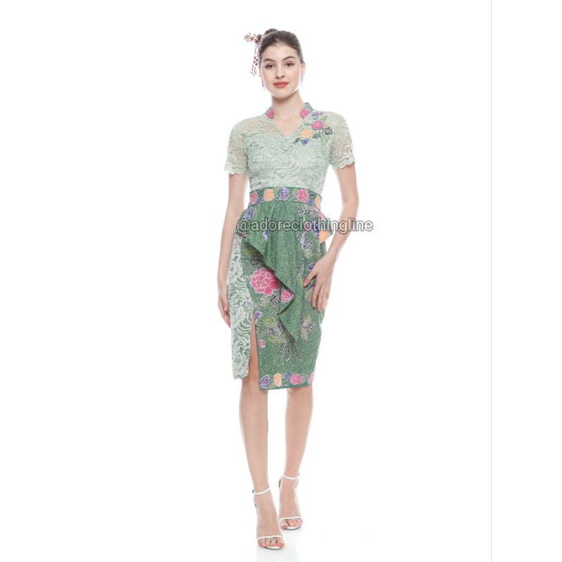 Adore Dress Batik Encim Hijau
