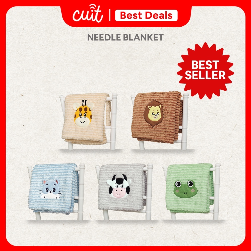 CUIT BABY x Kintakun Needle Blanket Selimut Karakter Anak Ukuran 76 x 102