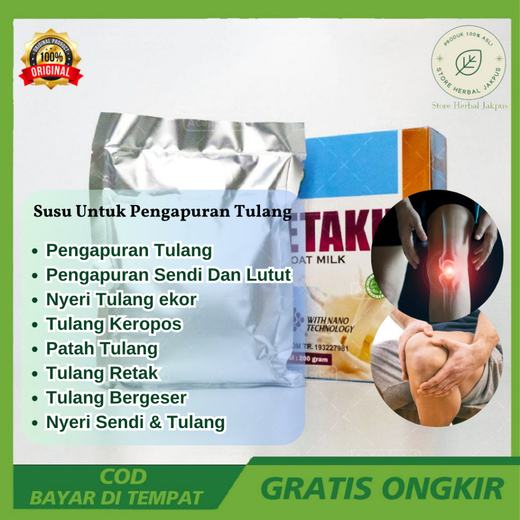 

Susu Untuk Pengapuran Tulang - Obat Tulang Keropos - Patah Tulang - Nyeri Lutut - Susu Kambing Etawa Murni - Walatra ETAKU Goat Milk (Produk Bergaransi) Terlaris Di Jakarta