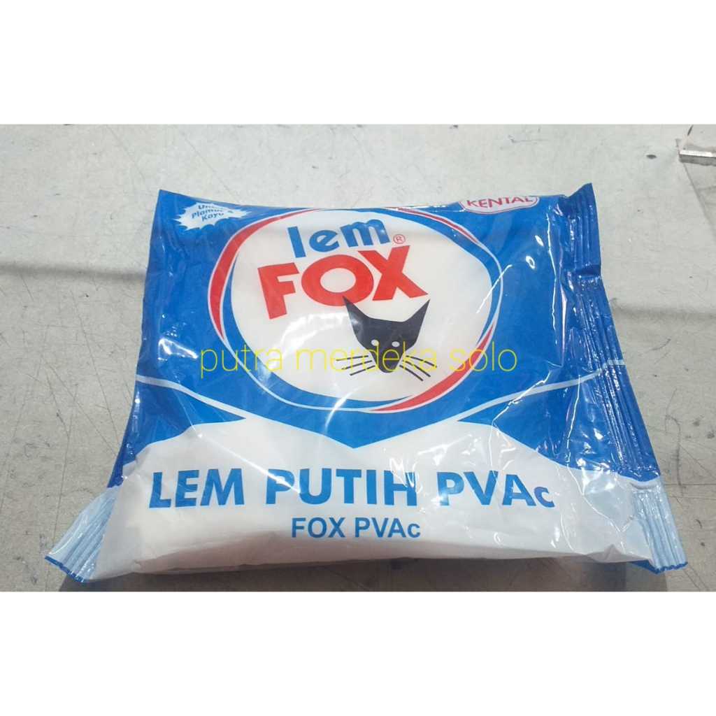 Lem Fox Putih PVAC 350 gram bungkus biru / Lem Fox PVAC Biru 350 gr