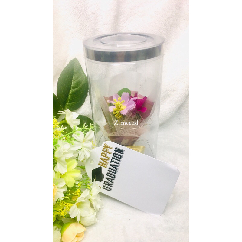 Buket bunga||kado wisuda|| kado valentine|| buket bunga tabung|| buket lampu tumbler