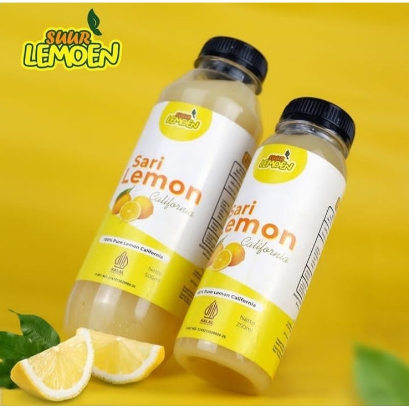 

Sari Lemon / Air Lemon Murni / Sari Lemon Murni / Minuman Diet Lemon California 250 ml - 500 ml by Suur Lemon