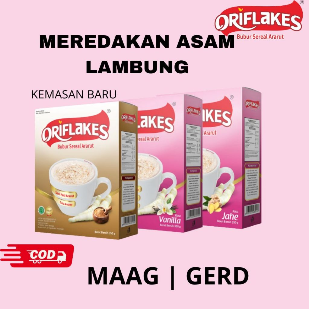 

Oriflakes Gastro Sereal Umbi Garut Maag Asam Lambung 900 Gr