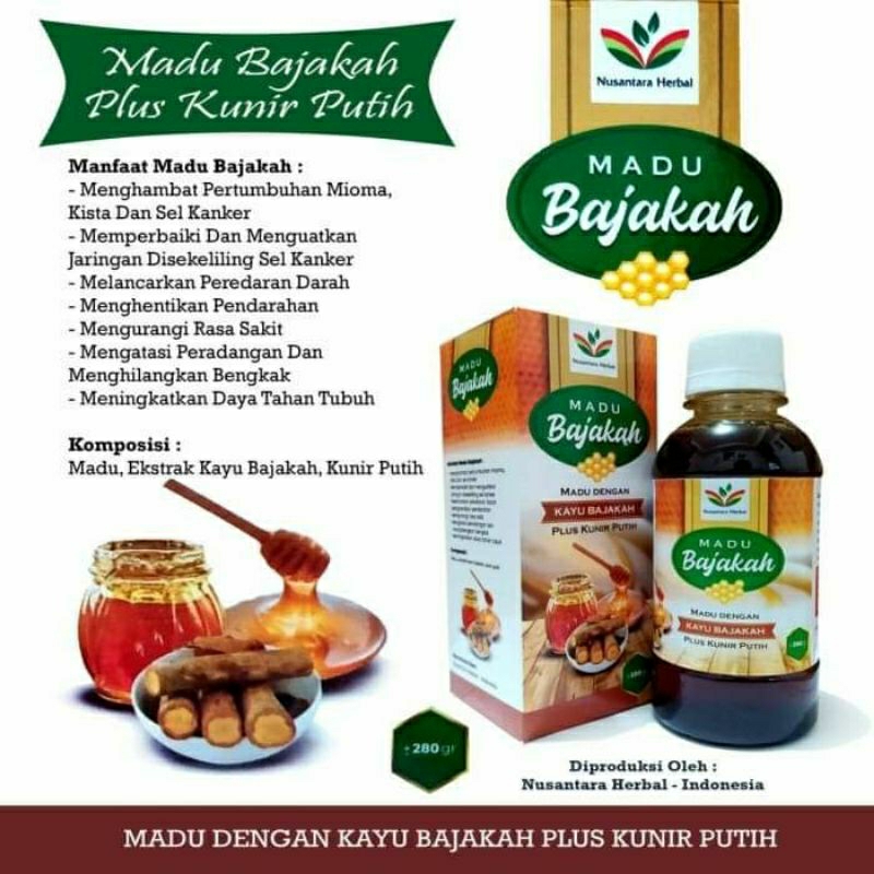 

Madu Bajakah plus kunir putih
