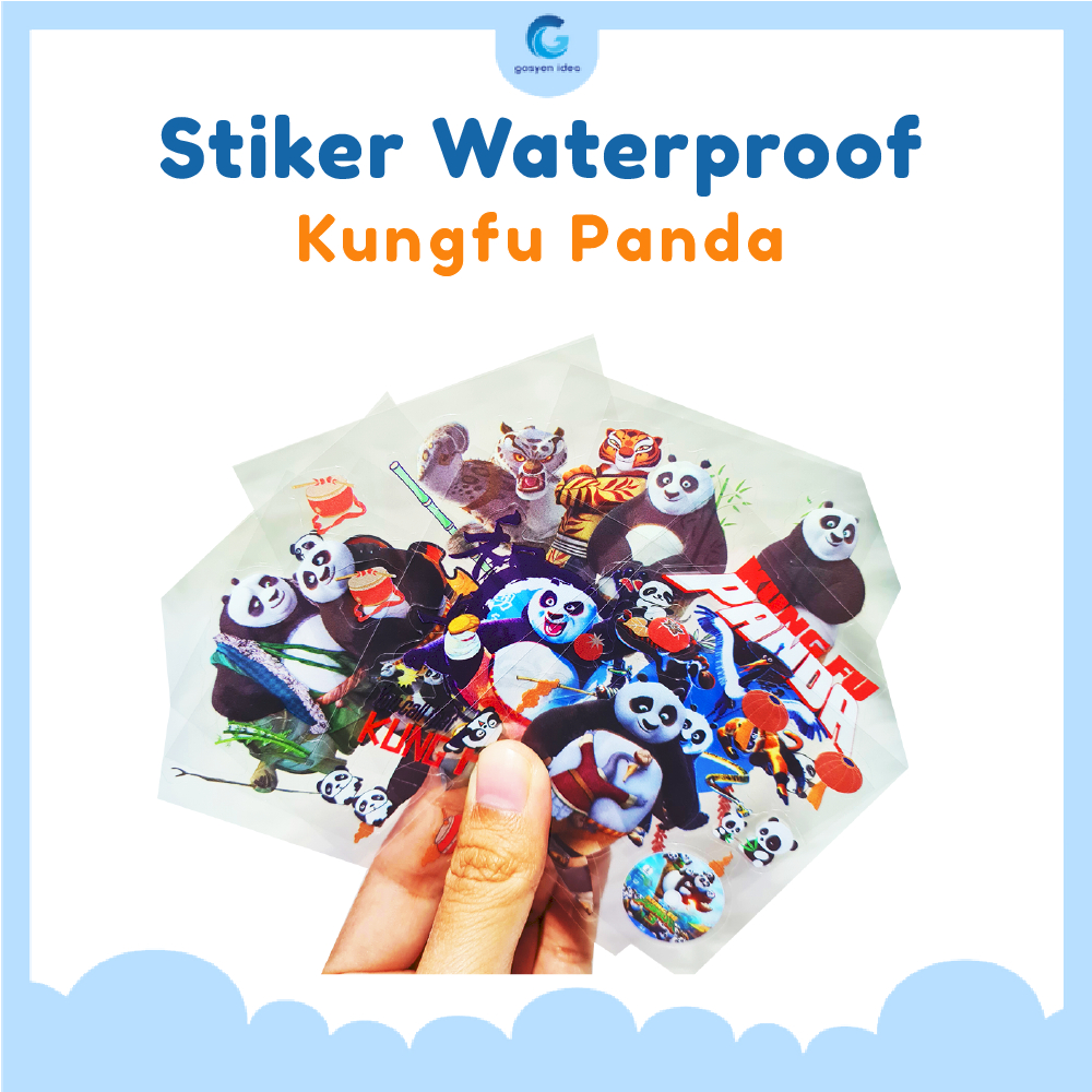 

STICKER NONO KUNGFU PANDA [ECER] WATERPROOF / 1 LEMBAR STIKER