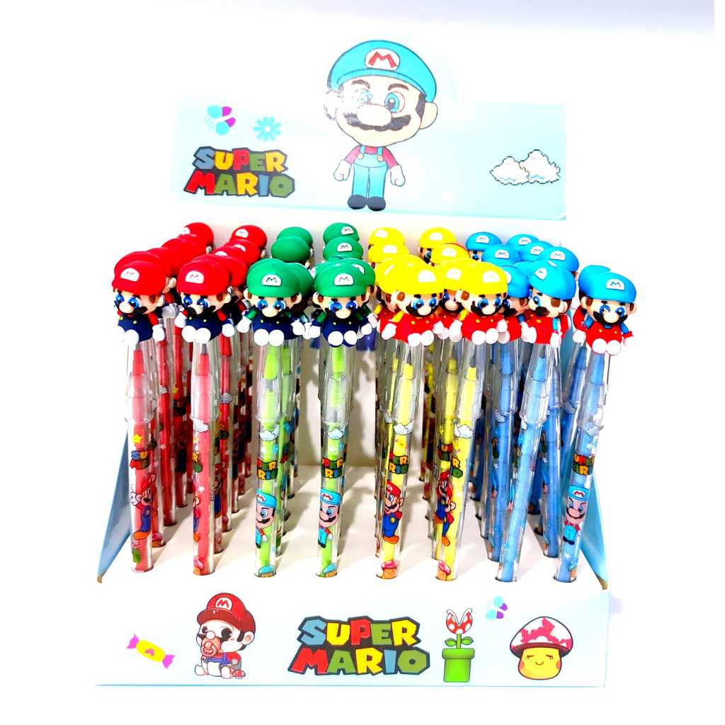 

Pensil Bensia Mario Bros Isi 6pcs / pensil susun / Pensil mekanik / Pensil lucu