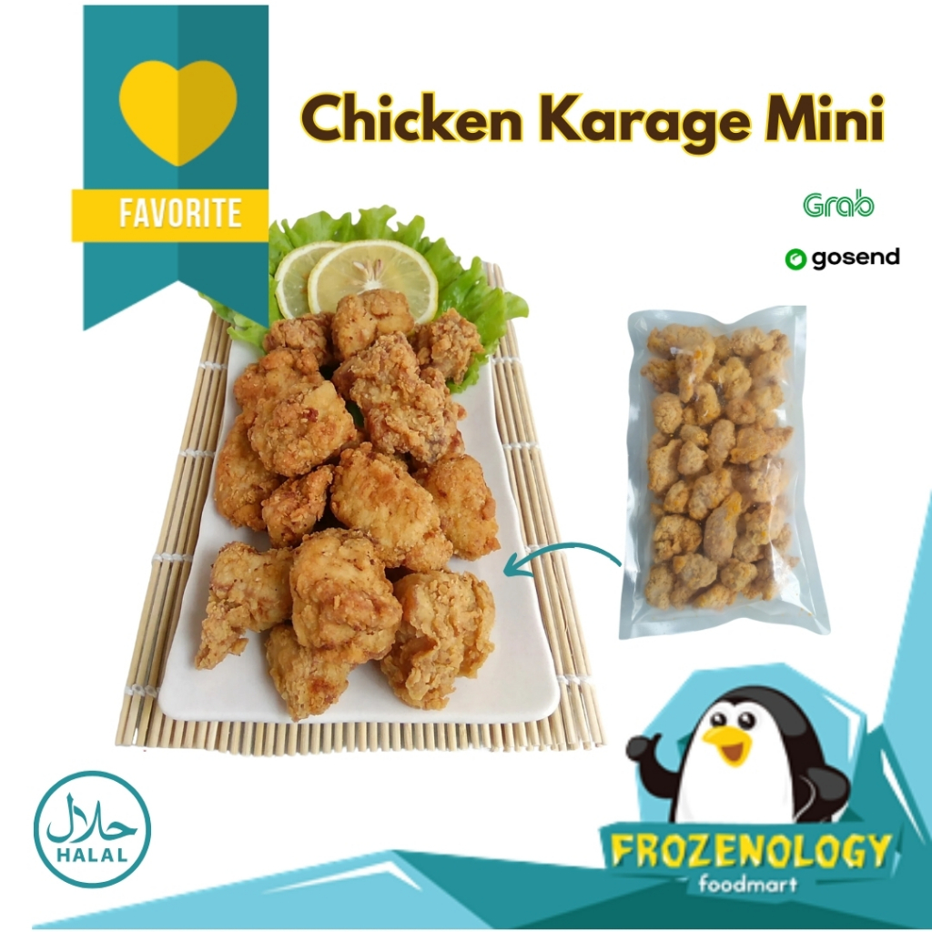 

Chicken Karage Mini Crispy 500gr Ayam Tepung Frozen Siap Masak