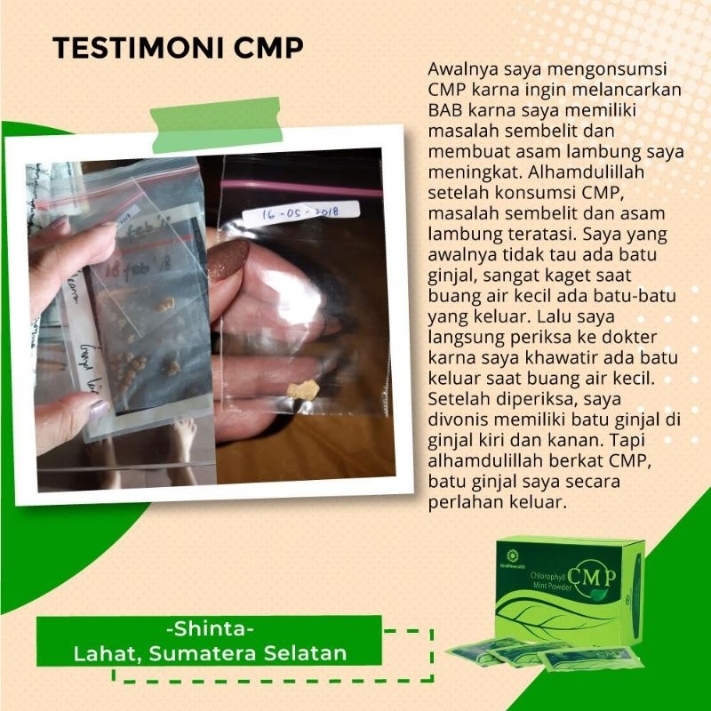 NF CMP HWI KLOROFIL RASA MINT DETOKS TUBUH RACUN ROKOK LUKA MUDAH KERING DIET AMPUH SAKIT SARIAWAN A