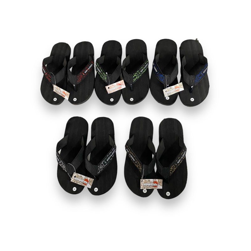 SANDAL JEPIT PRIA|SANDAL MURAH|SANDAL DEWASA|SANDAL KOWLOON | Motif Batik | Fauna