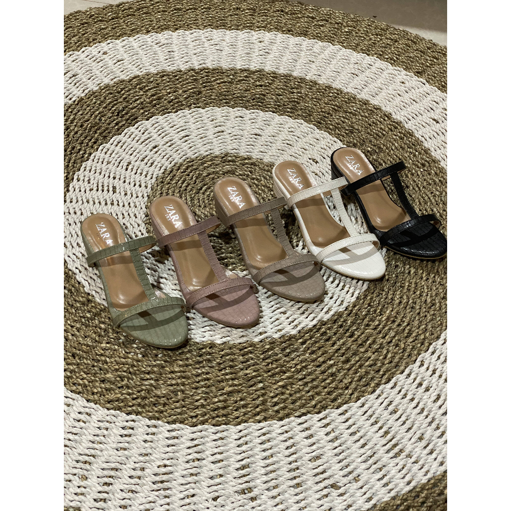 ZARA - Azryle Heel - Sandal Hak 3 cm - Sepatu Heel Wanita - Best Quality - Fashion Wanita - GARANSI 