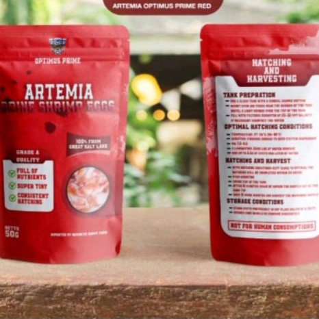 Artemia Optimus Prime Merah Net 50 GramAlternatif Artemia ACAArtemia SupremeArtemia Sanders
