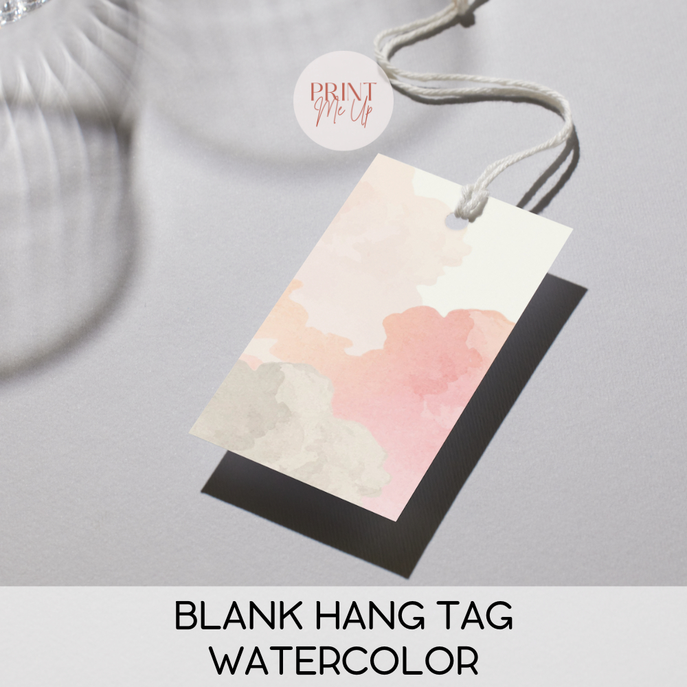 

[MINIMAL BELANJA 10RIBU] Blank Hang Tag Watercolor | Hang Tag Kosong