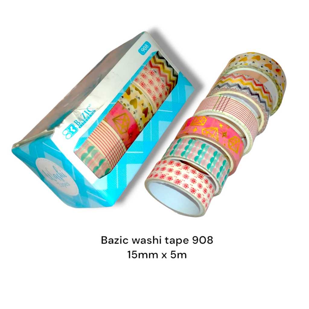 

Tape Gambar Washi Tape Solasi Hias Dekorasi Buku 15 mm x 5 meter set isi 6