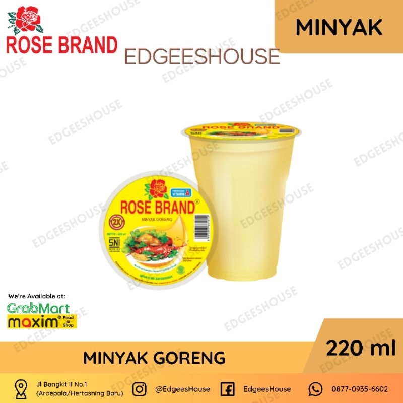 

ROSE BRAND - MINYAK GORENG 220ml CUP(GELAS)