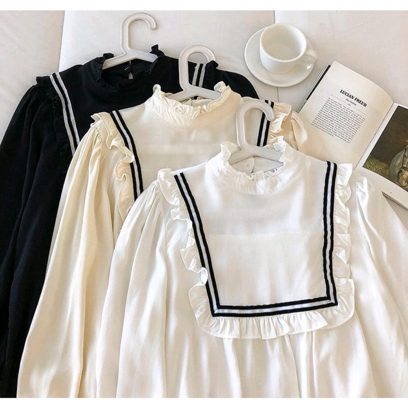 BONI TOP KATUN TWISCONE/BLOUSE WANITA ATASAN