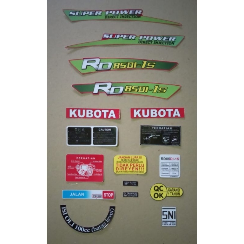 

stiker kubota rd 85 DI 1s