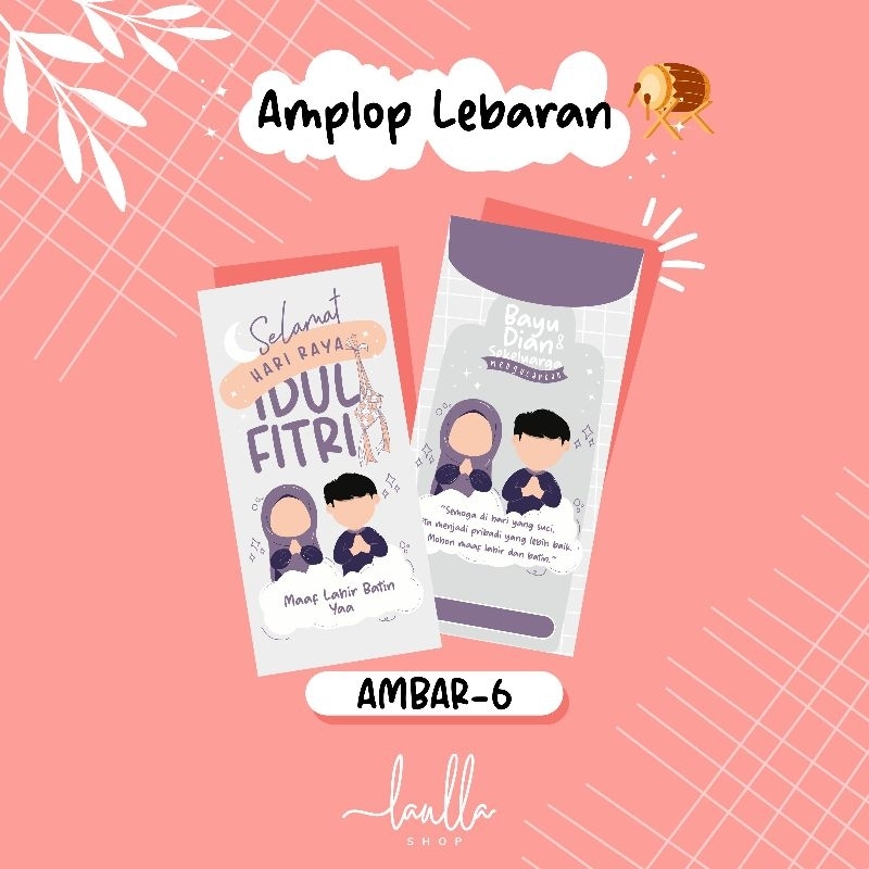 

amplop lebaran idul fitri lucu