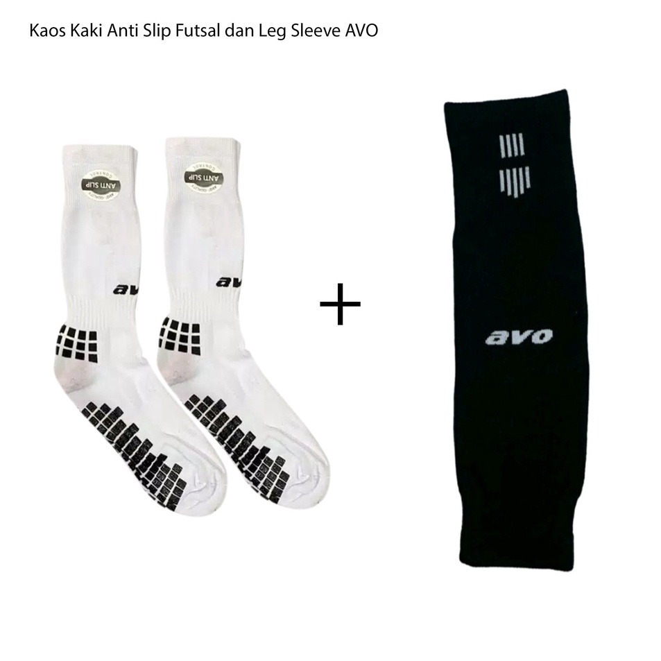 Murah Paket Kaos Kaki Futsal Antislip Dan Sambungan Kaos Kaki AVO W88
