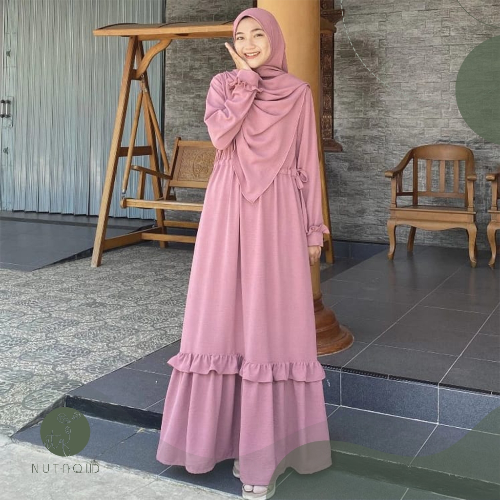 Gamis Polos Wanita / Gamis Terbaru 2024 / Gamis Wanita Simple / Bajee Gamis