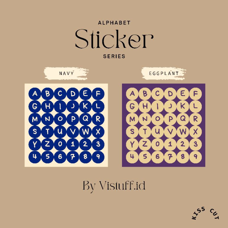 

[Vistuff.id] Alphabet Sticker Series