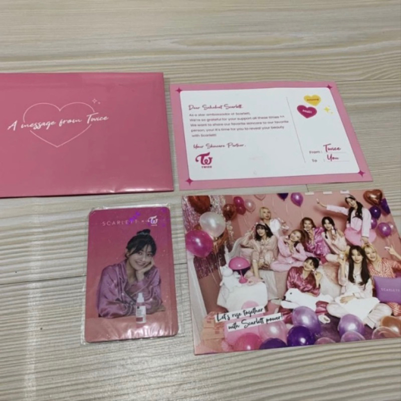 PHOTOCARD JIHYO OFFICIAL SCARLETT POSTCARD TWICE