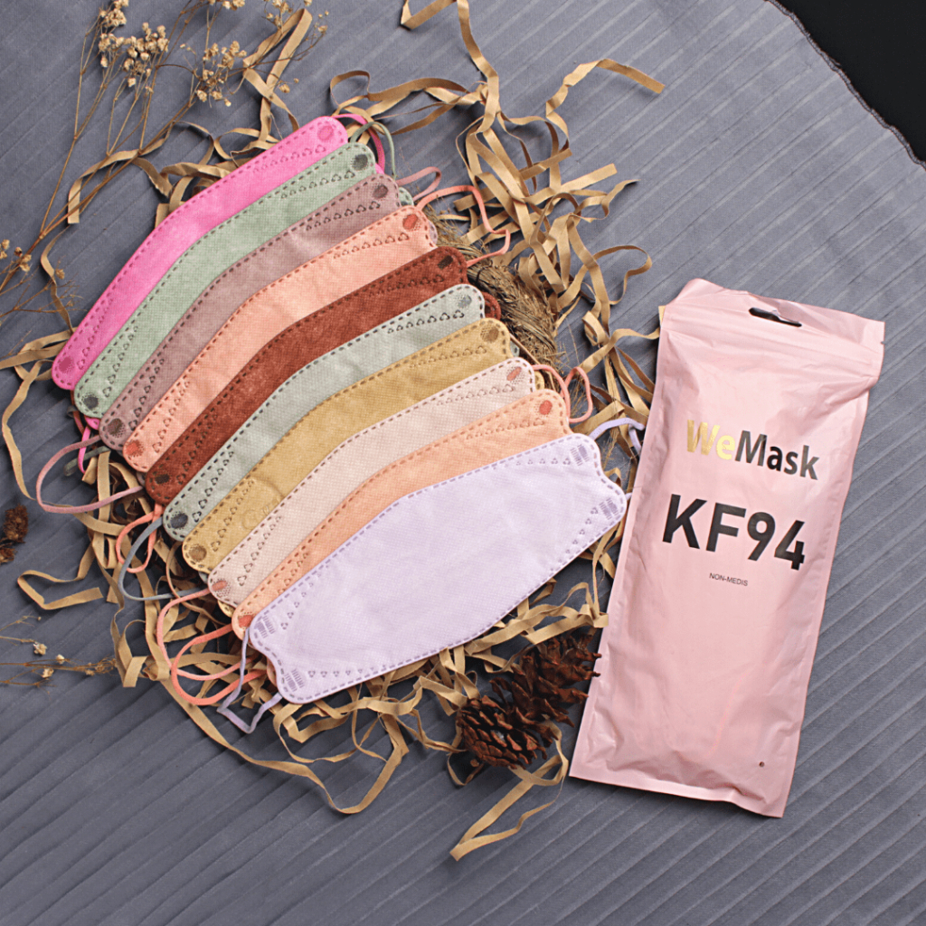 kf94 Masker k kf94 mask isi 10 Pcs Hitam Putih 4 Ply