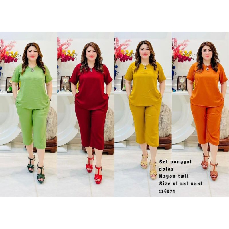 setelan bahan katun twill