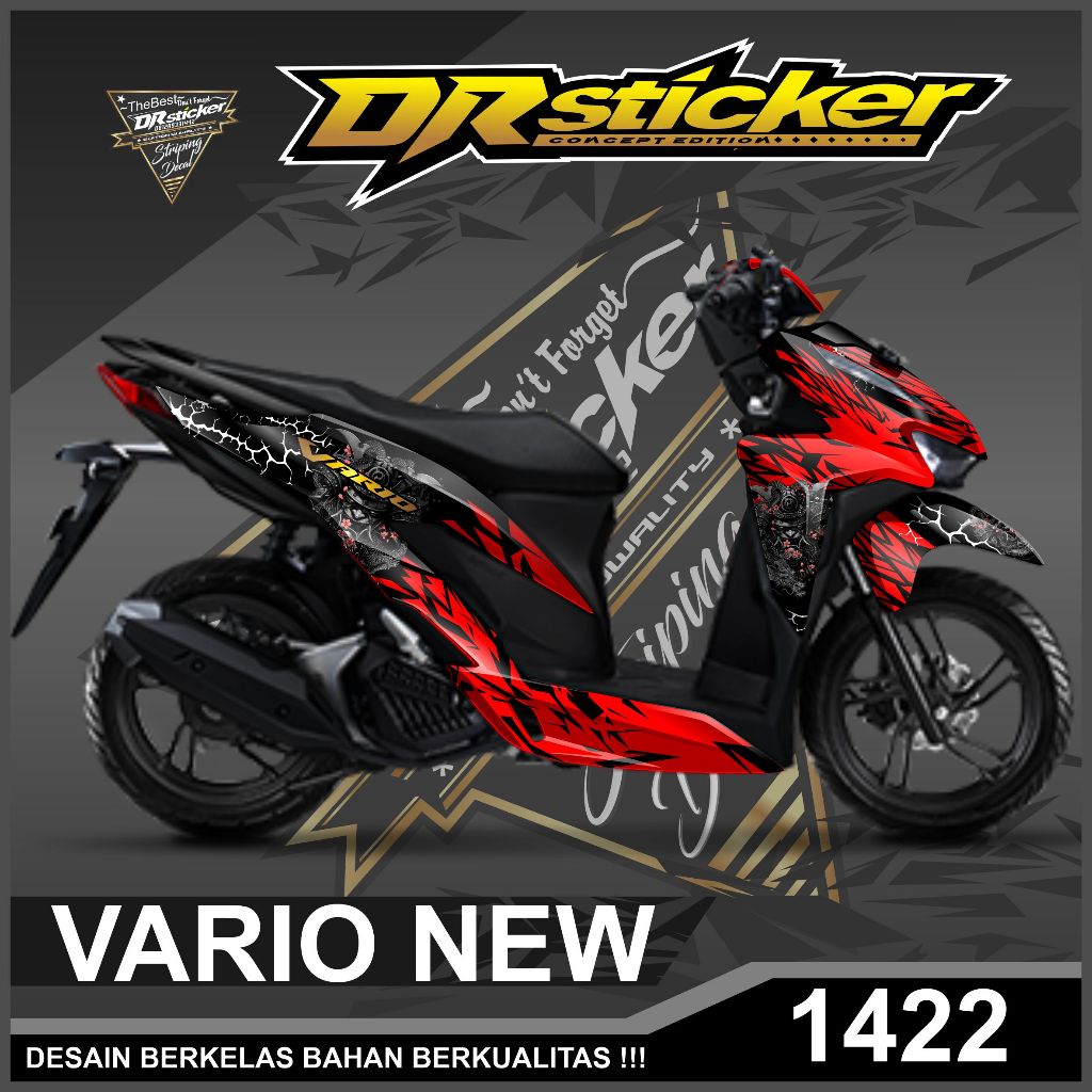 Sticker Decal Vario 125/150 Full Body Stiker Motor Honda Variasi Modifikasi vario 2018/2022 125 CC 1