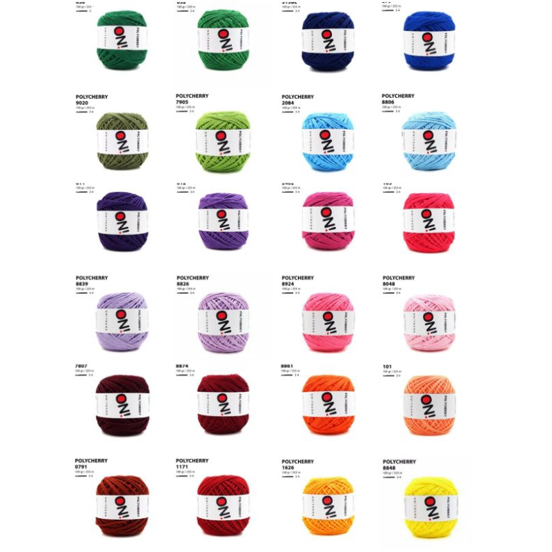 Benang rajut polycherry