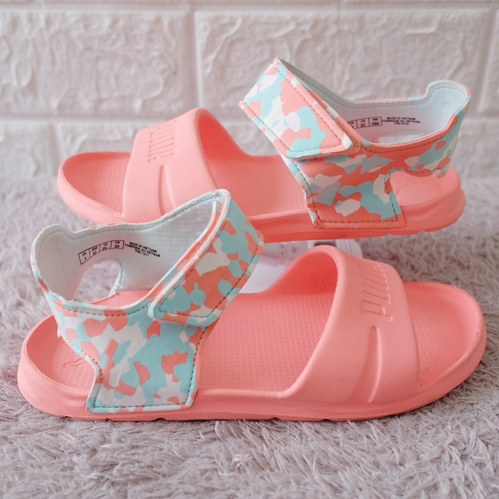 Sandal Anak Puma Wild Injex PS Camo Pink Mint