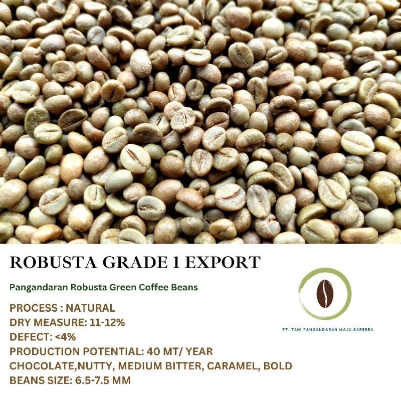 

Green Beans Biji Kopi Robusta Grade1 - 1Kg