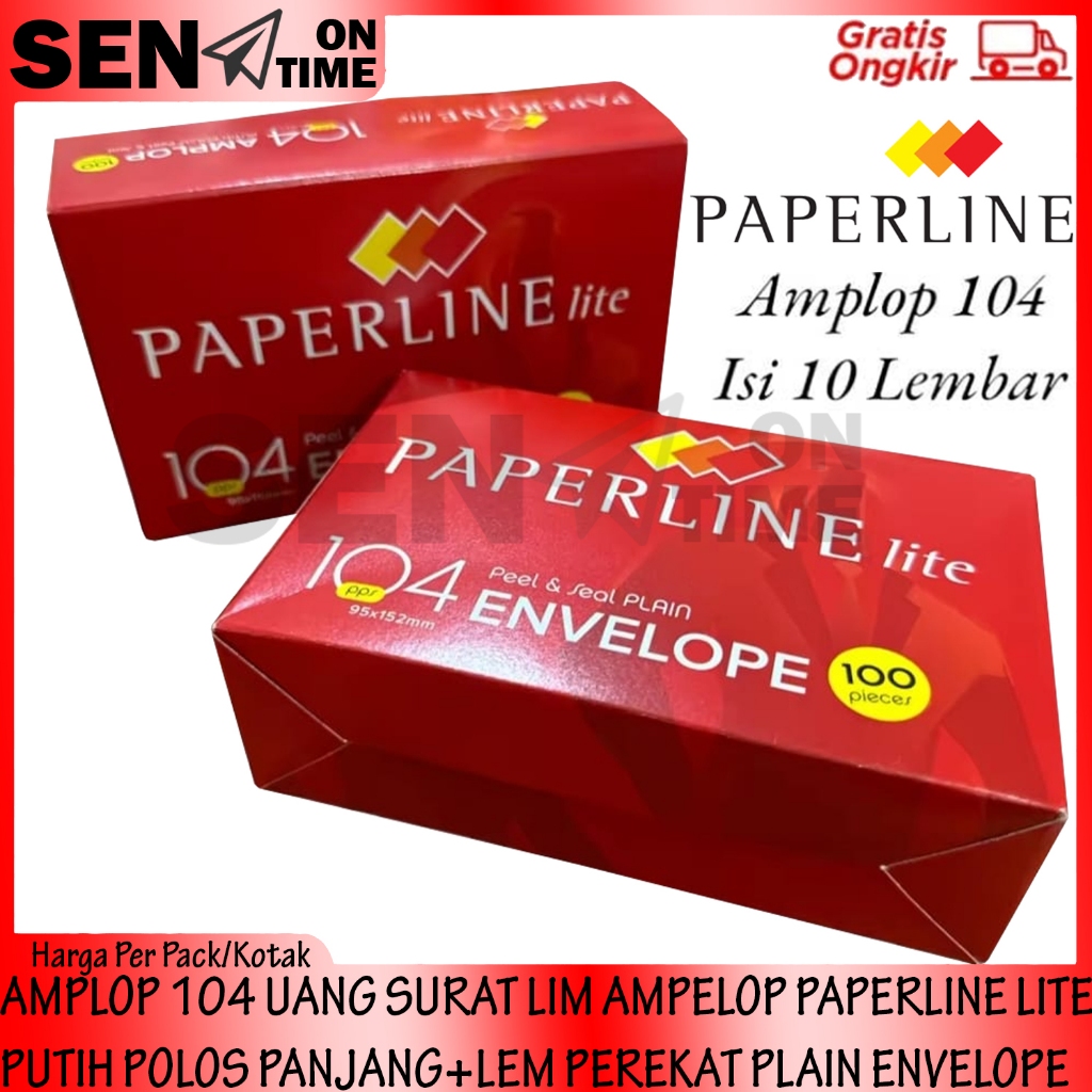 

Angpau Amplop Paperline Lite 104 Pps Ampelop Uang 1 Kotak Buklet Putih Polos Panjang + Lem Perekat Ukuran 95X152 mm Plain Envelope Amplopp Kondangan Surat Berkas Penting Amflop Dokumen Perlengkapan Sekolah Kantor Angpao Amfelop