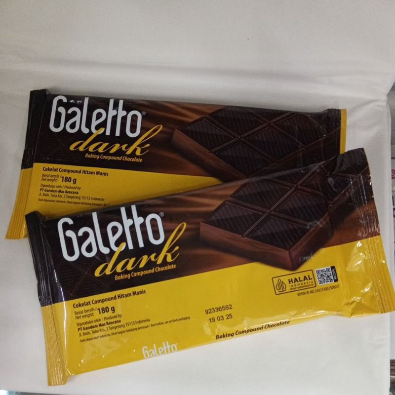 

cokelat compound galetto dark 180gr