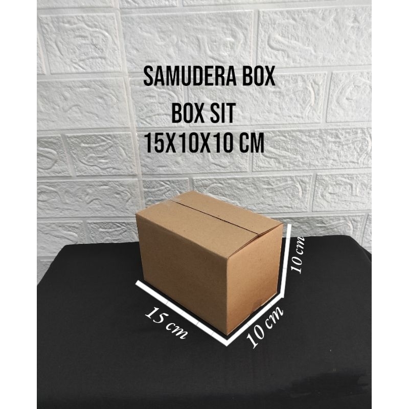 

kardus karton box uk. 15x10x10 cm...ST (SHEET) singgle wall polos