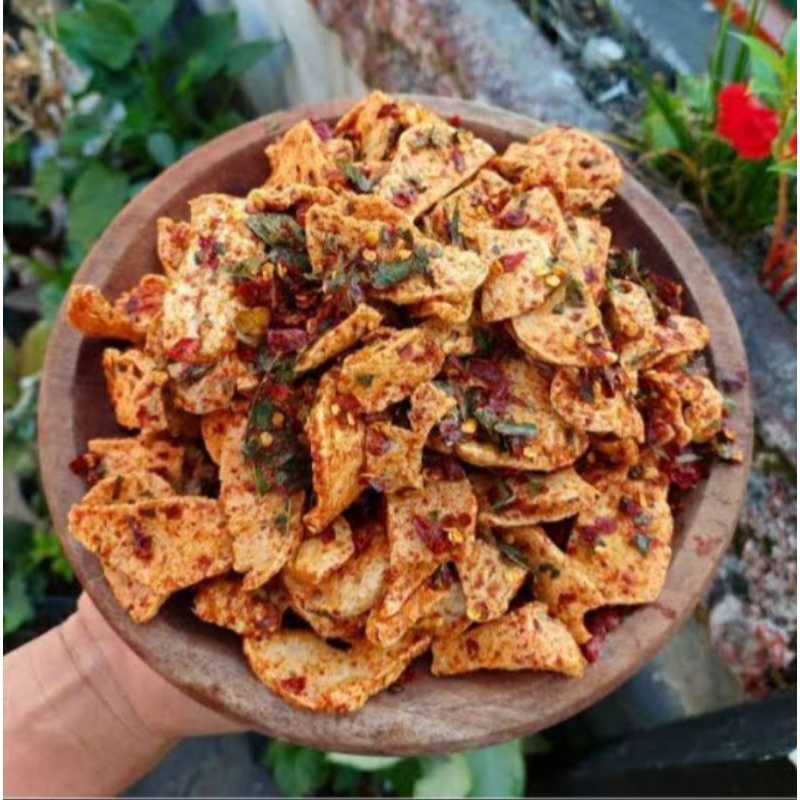 

Basreng pedas daun jeruk