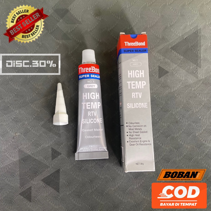 LEM TRIBON HIGHTEMP RTV SILICONE GREY