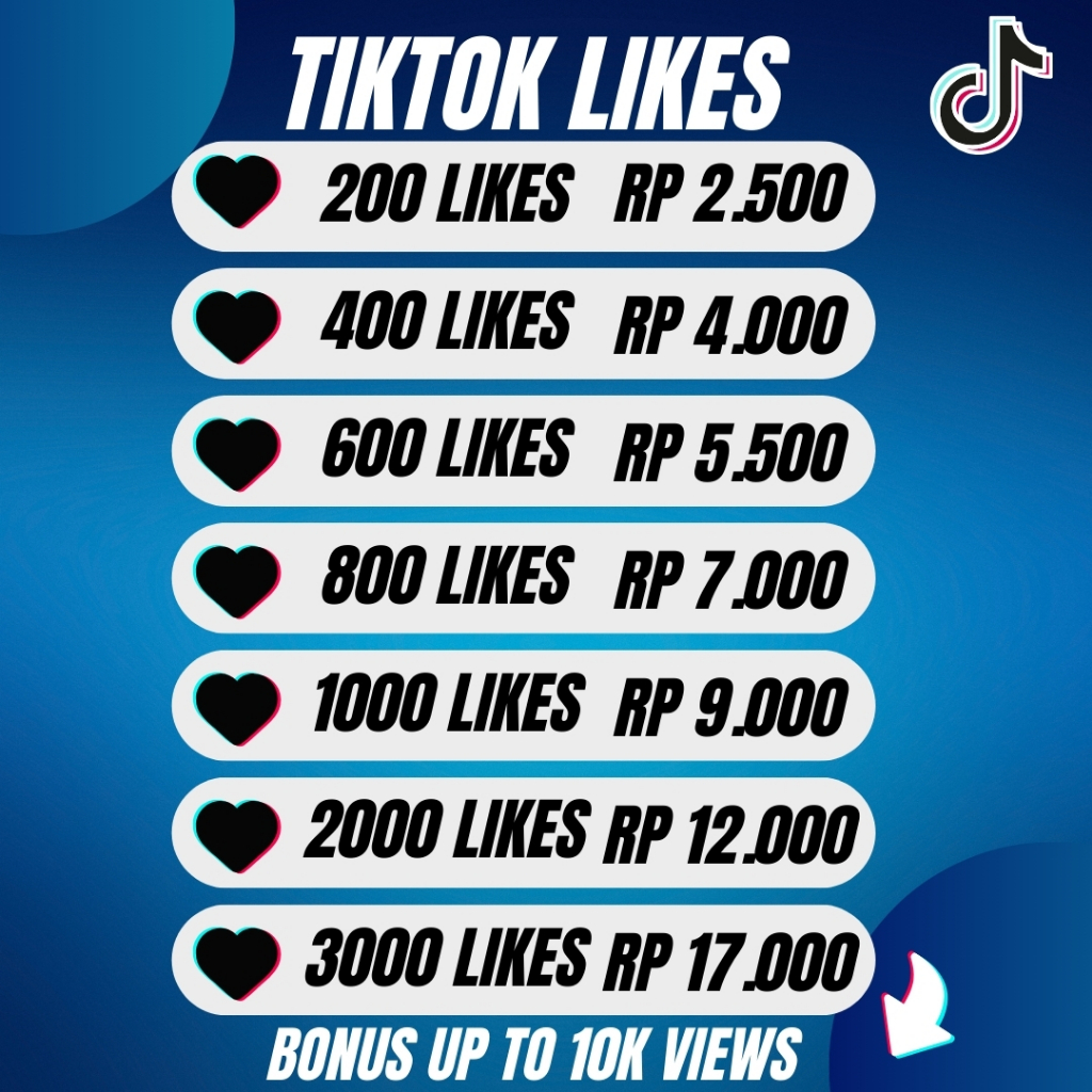 Tiktok Like Permanen Garansi 30 Hari