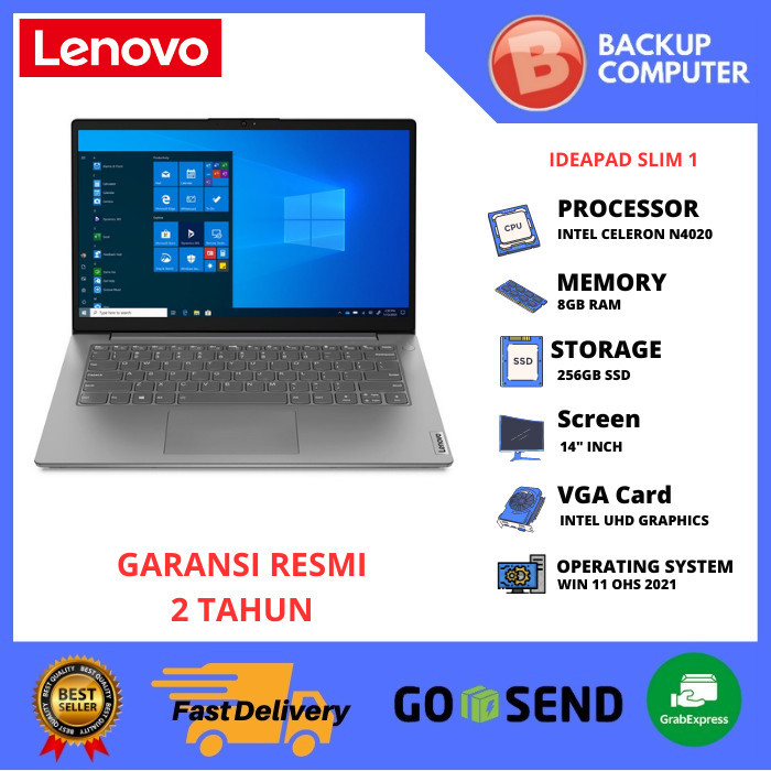 LAPTOP LENOVO IDEAPAD IP1 82V6004WID Intel® Celeron® N4020 4GB RAM