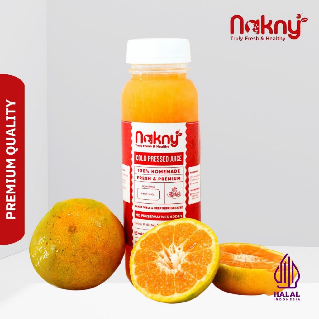 

Pressed Juice Orange | Jus Jeruk | Cold Press Juice by Nakny 250ml 500ml 1000ml