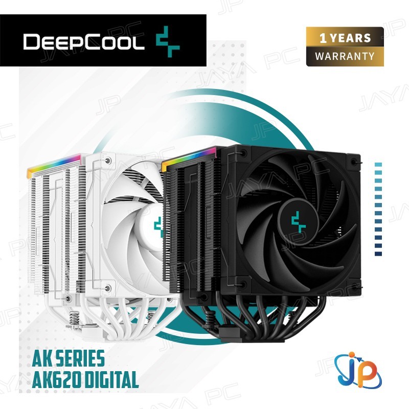 DeepCool AK620 DIGITAL ARGB Dual Tower - CPU Cooler Fan Intel & AMD