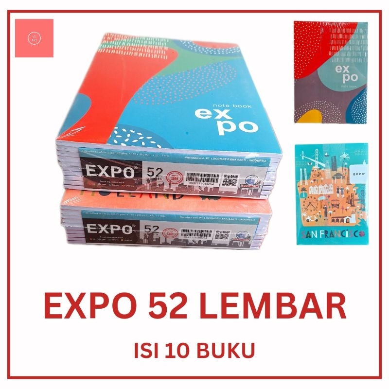 

Buku Tulis Locomotif Expo Boxy Panjang Maxi Campus 52 Lembar Isi 10 Buku