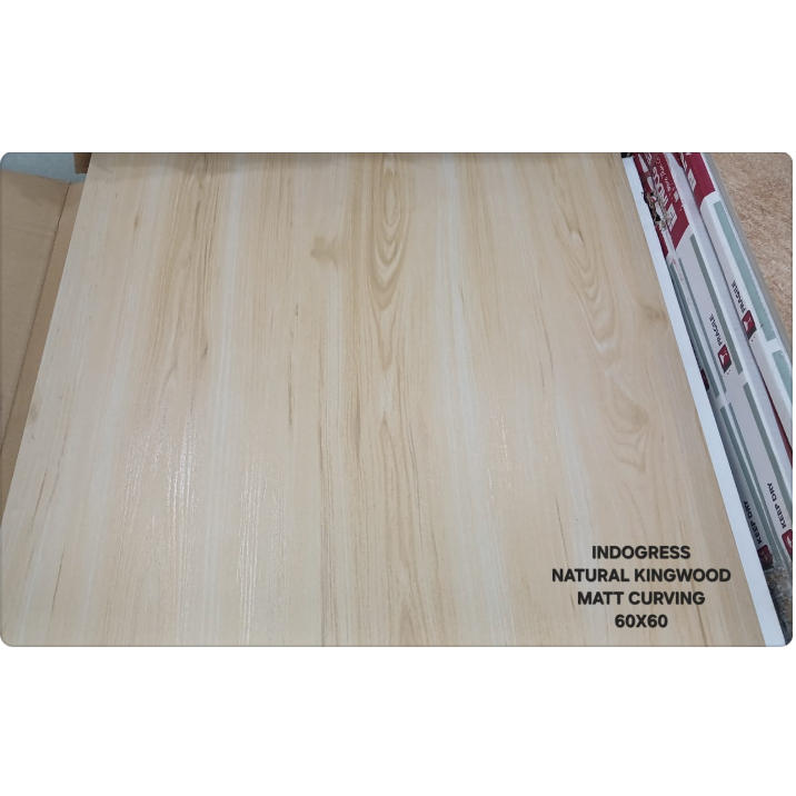 INDOGRESS GRANIT TILE NATURAL KINGWOOD 60X60 KW1 MATT CARVING