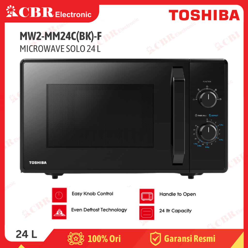 Microwave TOSHIBA MW2-MM24C(BK)-F / 24L (Solo)