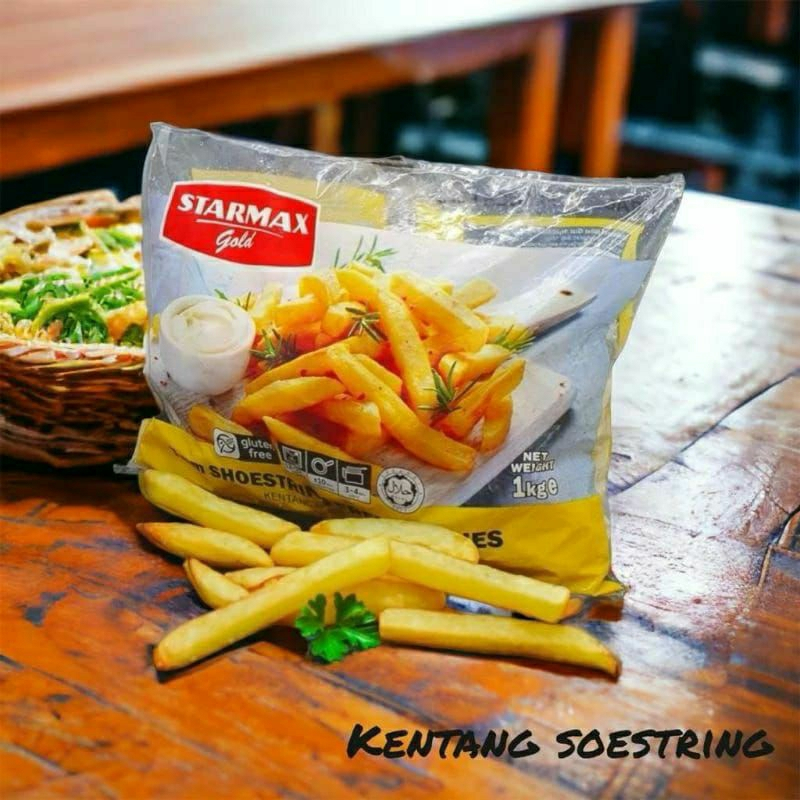 

Starmax Gold Shoestring ( kentang goreng shoestring ) 1 kg