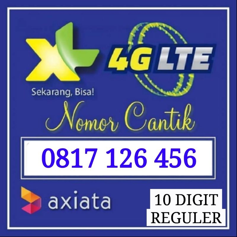 10 Digit asli Reguler alias isi ulang biasa ekor 456 Kartu perdana xl cantik mudah di ingat BARANG L
